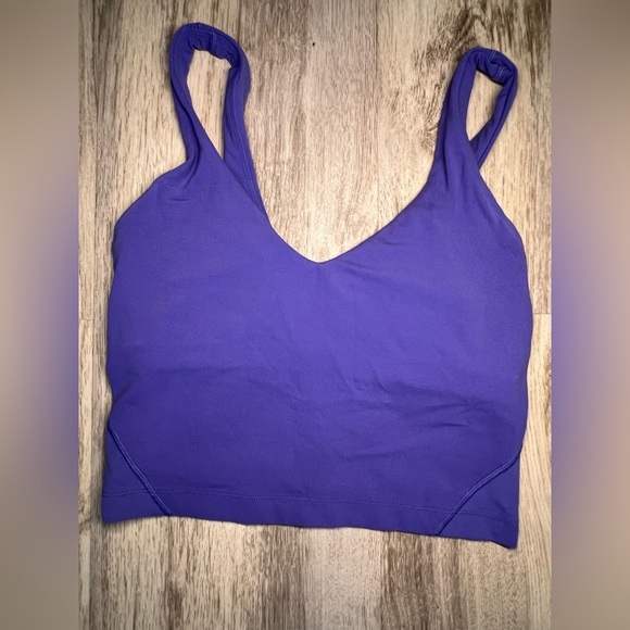 Lululemon Purple V-Neck Tank Top size 2 - Picture 1 of 6